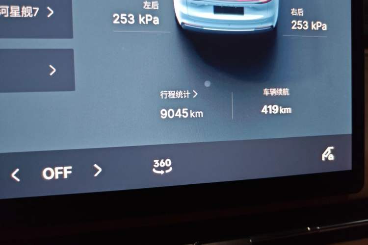 Used Geely Galaxy Xingjian 7 EM-i 2025 120km Exploration+ Version Odometer Close Up