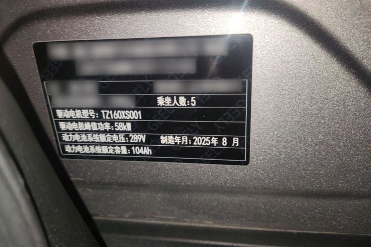 Used Geely Galaxy Geome 2025 310km Youth Edition Right Front Seat