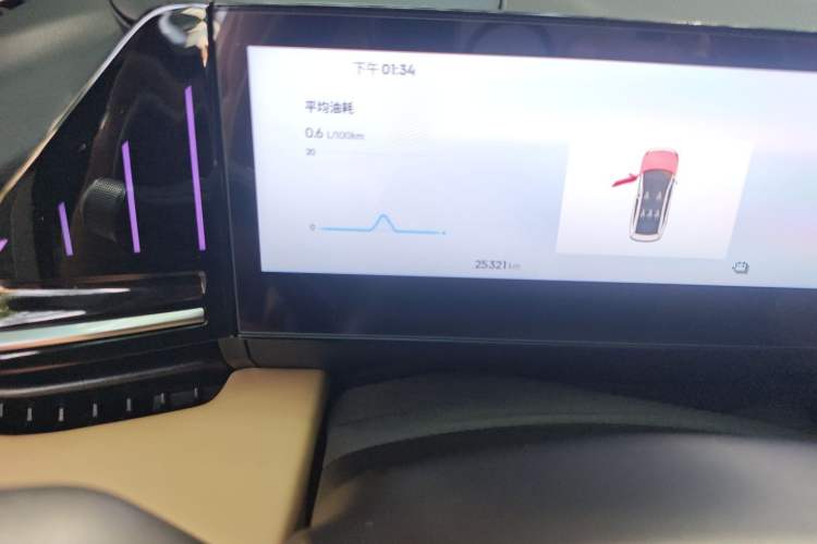Used Geely Galaxy L6 2023 125km Starship Odometer Close Up