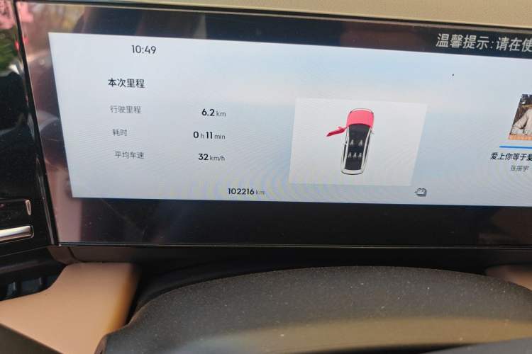 Used Geely Galaxy L6 2023 125km MAX Odometer Close Up