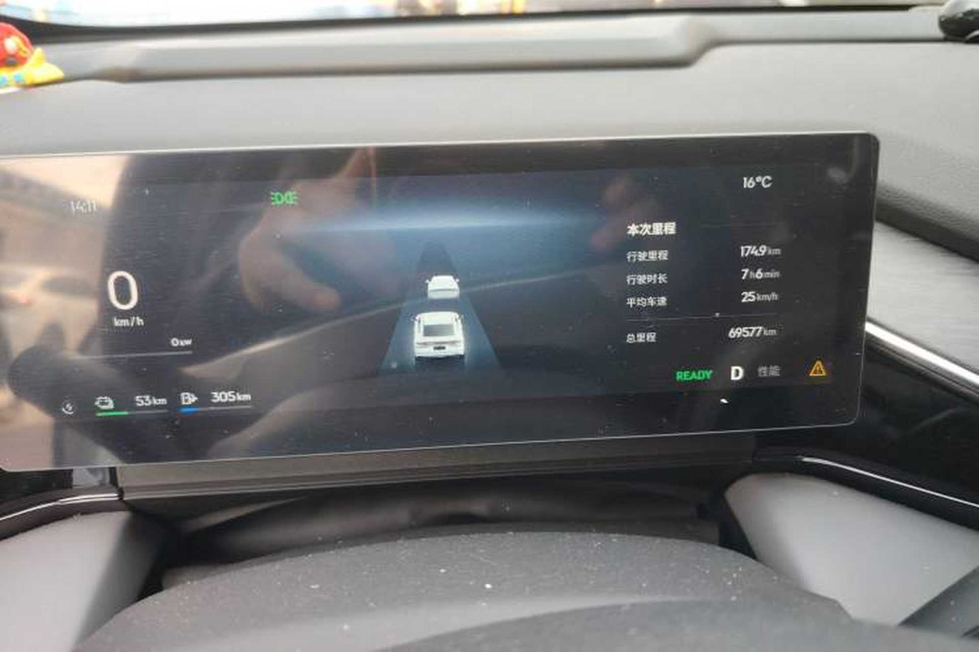 Used Geely Galaxy L6 2025 EM-i 140km Explorer+ Edition Odometer Close Up