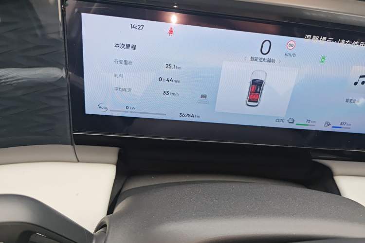 Used Geely Galaxy L7 2023 1.5T 115 km MAX Odometer Close Up