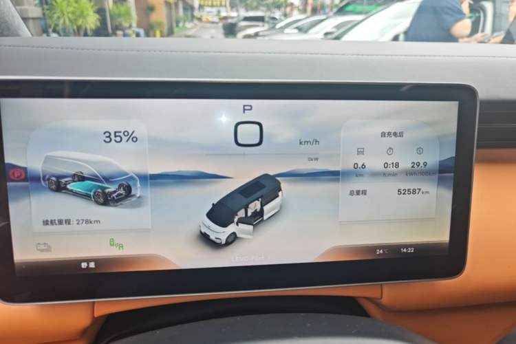 Used Geely Galaxy LEVC L380 2024 140-Degree 6-Seater All-Wheel-Drive Ultra Instrument Cluster