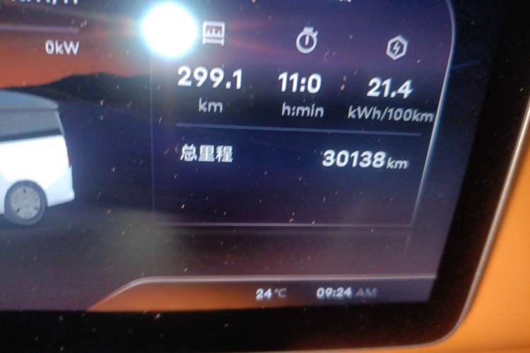 Used Geely Galaxy LEVC L380 2024 140-Degree 6-Seater All-Wheel-Drive Ultra Odometer Close Up