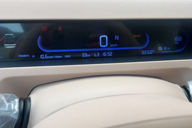 Used Geely Galaxy Panda 2024 Panda Mini 200km Endurance Bear Odometer Close Up