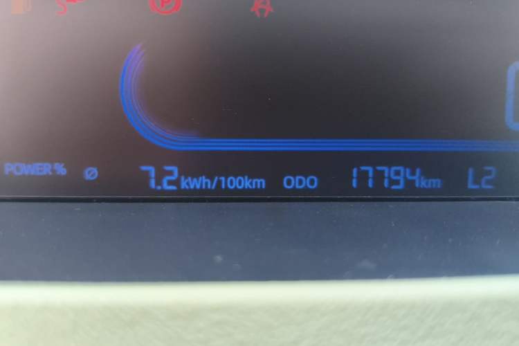 Used Geely Galaxy Panda 2023 Panda Mini 200km Endurance Bear Odometer Close Up