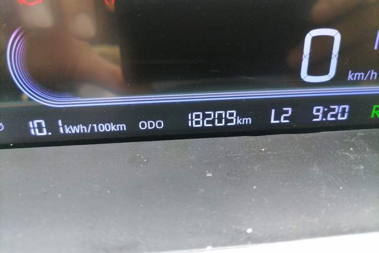 Used Geely Galaxy Panda 2023 Panda Mini 200km Endurance Bear Odometer Close Up