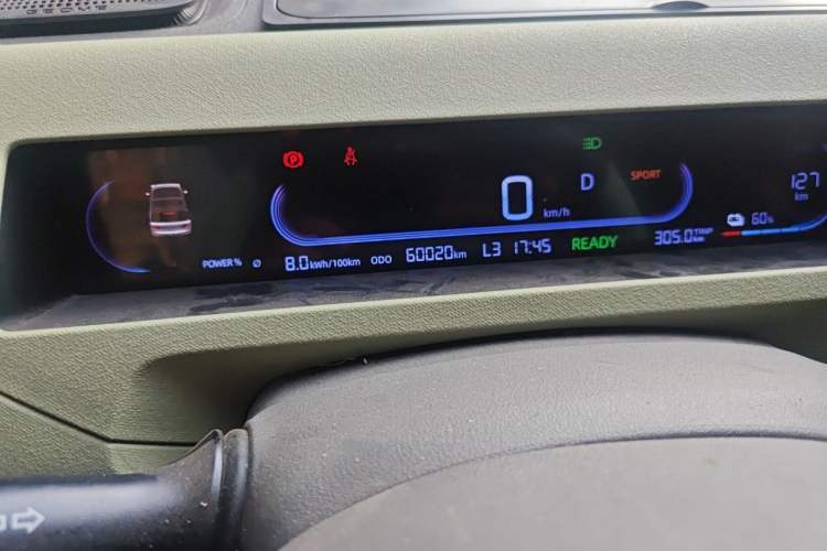 Used Geely Galaxy Panda 2023 Panda Mini 200km Endurance Bear Odometer Close Up