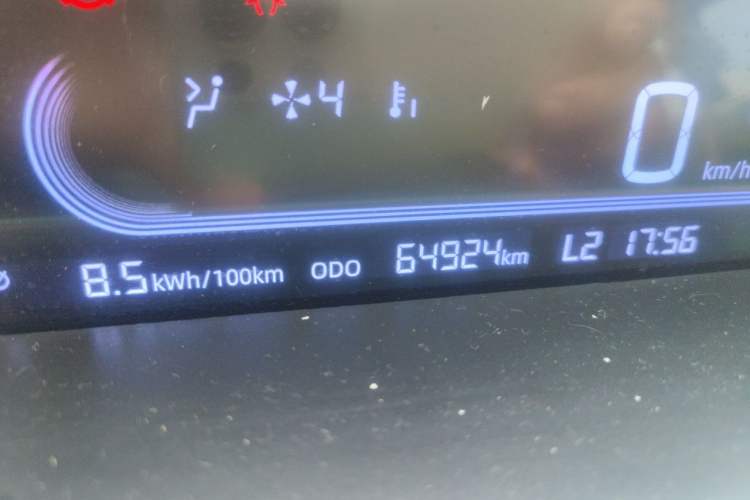 Used Geely Galaxy Panda 2023 Panda Mini 200km Endurance Bear Odometer Close Up