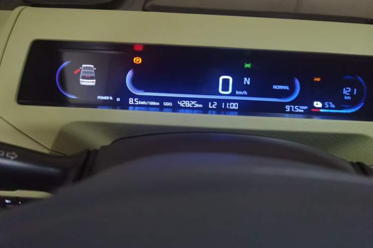 Used Geely Galaxy Panda 2023 Panda Mini 200km Endurance Bear Odometer Close Up