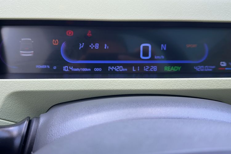 Used Geely Galaxy Panda 2023 Panda Mini 200km Dynamic Bear Odometer Close Up