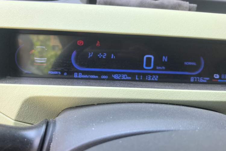 Used Geely Galaxy Panda 2023 Panda Mini 200km Endurance Bear Odometer Close Up