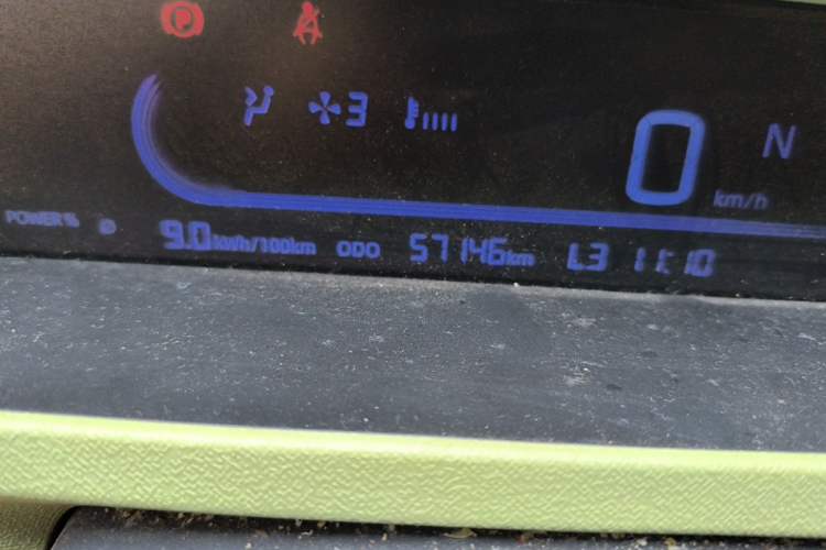 Used Geely Galaxy Panda 2023 Panda Mini 200km Endurance Bear Odometer Close Up