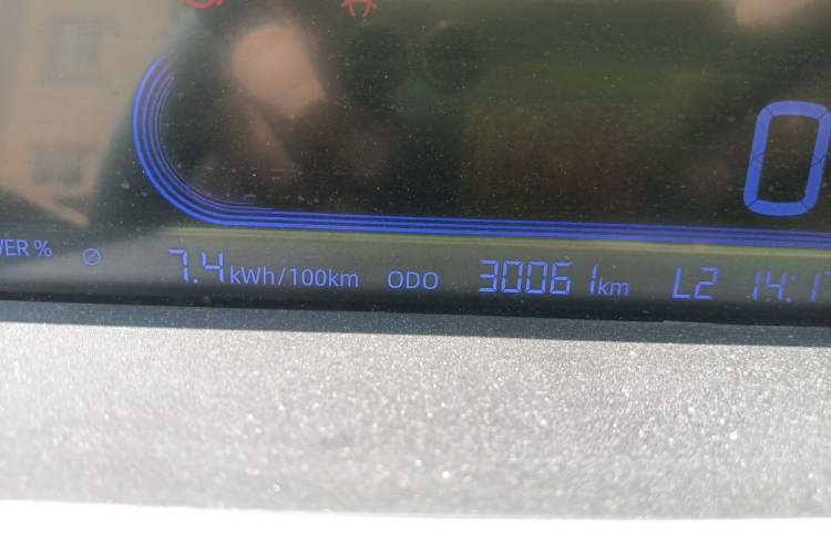 Used Geely Galaxy Panda 2023 Panda Mini 200km Endurance Bear Odometer Close Up