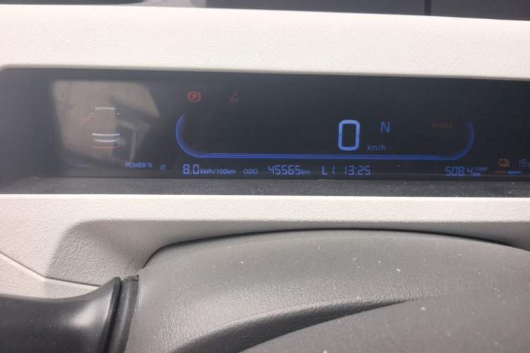 Used Geely Galaxy Panda 2023 Panda Mini 200km Endurance Bear Odometer Close Up