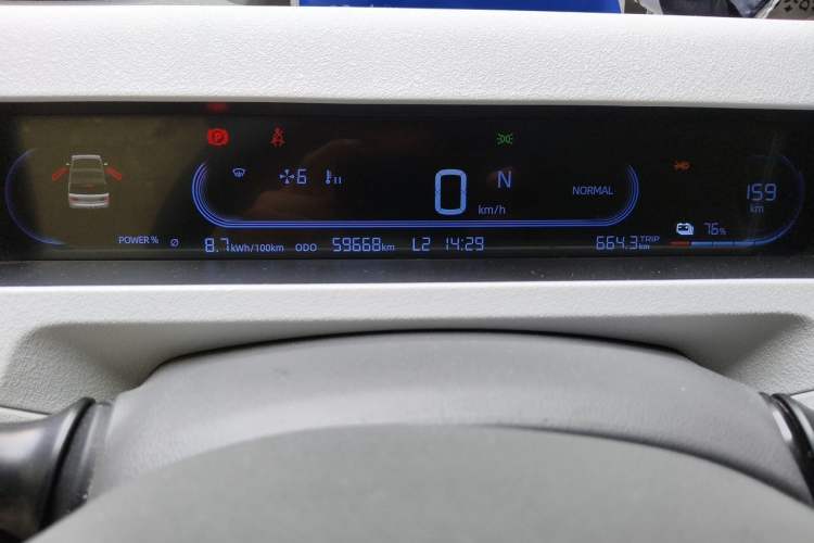 Used Geely Galaxy Panda 2023 Panda Mini 200km Endurance Bear Odometer Close Up