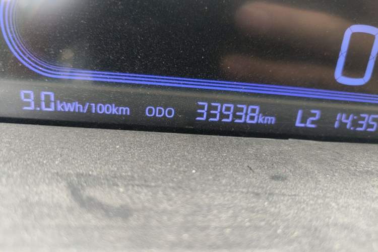 Used Geely Galaxy Panda 2023 Panda Mini 200km Endurance Bear Odometer Close Up