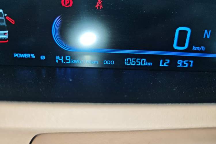 Used Geely Galaxy Panda 2023 Panda Mini 200km Endurance Bear Odometer Close Up