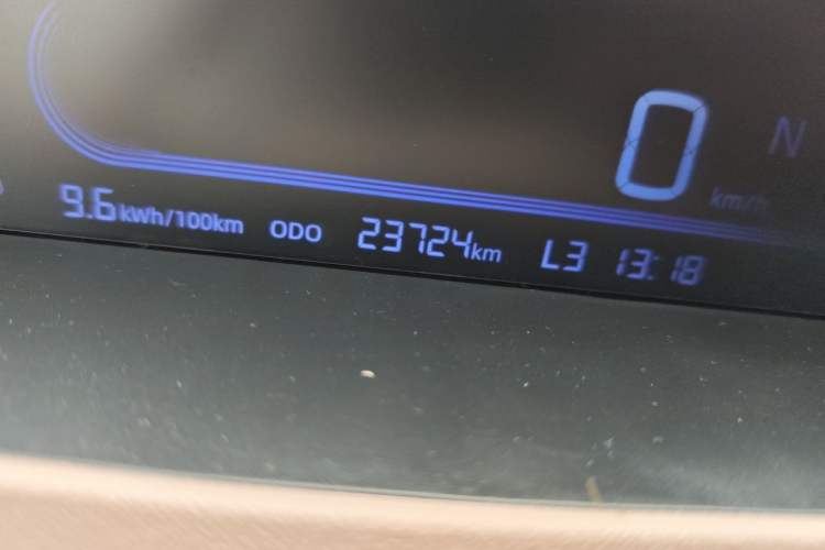Used Geely Galaxy Panda 2023 Panda Mini 200km Endurance Bear Odometer Close Up