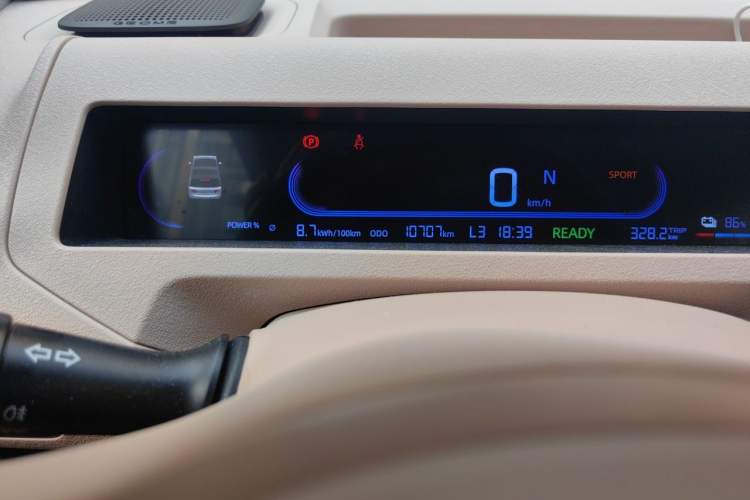 Used Geely Galaxy Panda 2023 Panda Mini 200km Endurance Bear Odometer Close Up