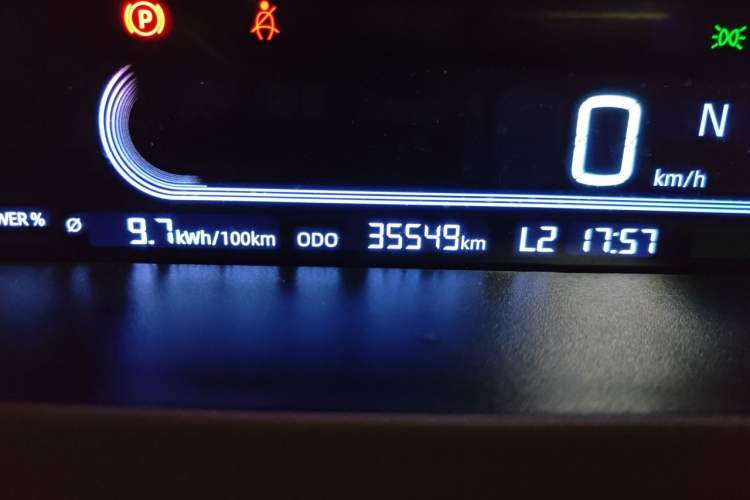 Used Geely Galaxy Panda 2023 Panda Mini 200km Endurance Bear Odometer Close Up