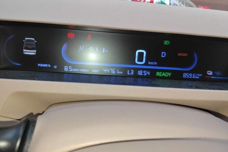 Used Geely Galaxy Panda 2023 Panda Mini 200km Endurance Bear Odometer Close Up