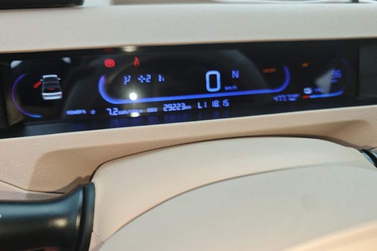 Used Geely Galaxy Panda 2023 Panda Mini 200km Endurance Bear Odometer Close Up