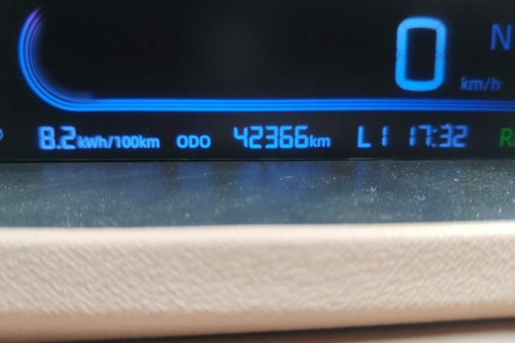 Used Geely Galaxy Panda 2023 Panda Mini 200km Endurance Bear Odometer Close Up