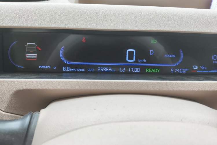 Used Geely Galaxy Panda 2023 Panda Mini 200km Endurance Bear Odometer Close Up