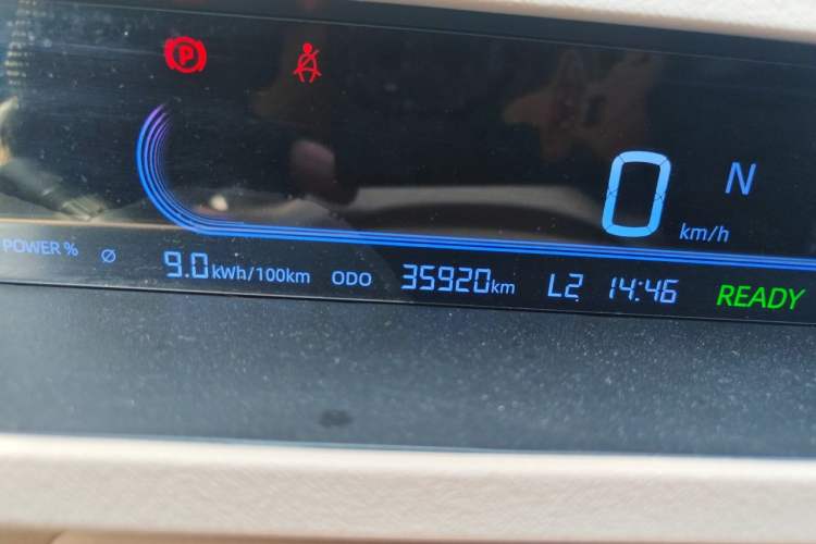 Used Geely Galaxy Panda 2023 Panda Mini 200km Endurance Bear Odometer Close Up