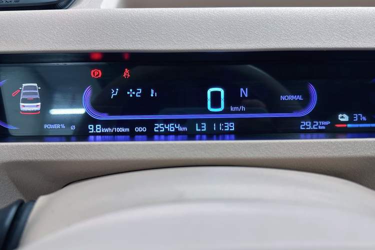 Used Geely Galaxy Panda 2023 Panda Mini 200km Endurance Bear Odometer Close Up