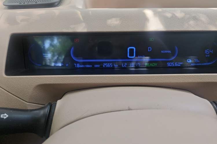 Used Geely Galaxy Panda 2023 Panda Mini 200km Endurance Bear Odometer Close Up