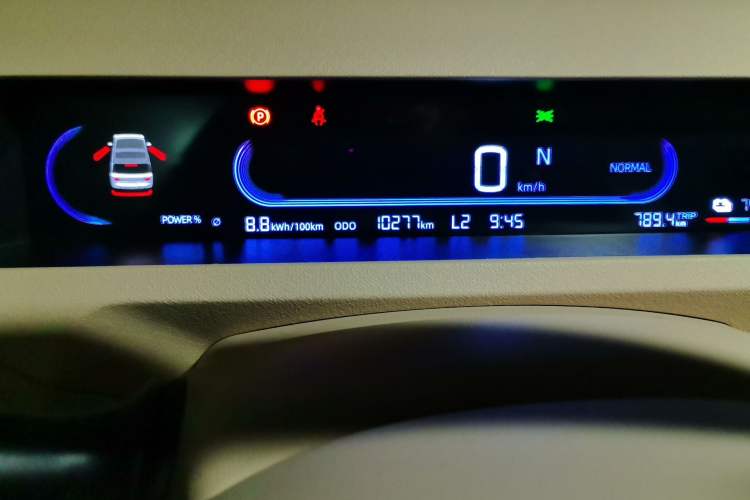 Used Geely Galaxy Panda 2023 Panda Mini 200km Endurance Bear Odometer Close Up