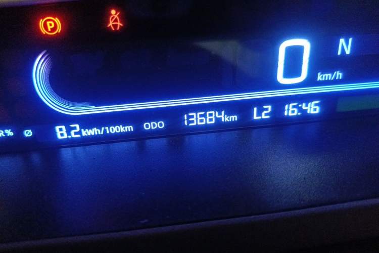 Used Geely Galaxy Panda 2023 Panda Mini 200km Endurance Bear Odometer Close Up