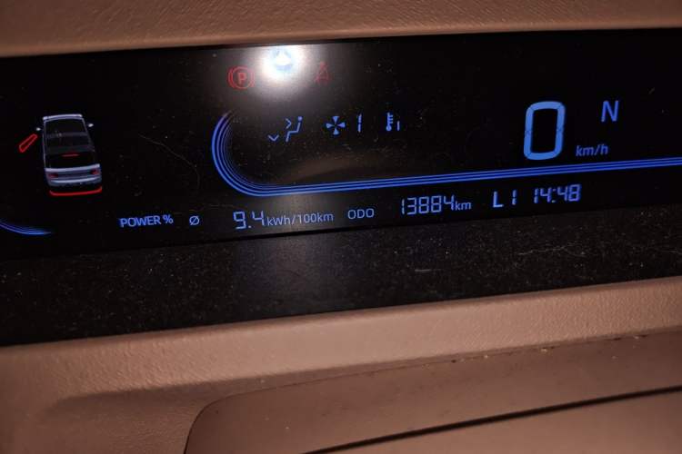 Used Geely Galaxy Panda 2023 Panda Mini 200km Endurance Bear Odometer Close Up