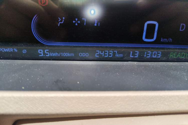Used Geely Galaxy Panda 2023 Panda Mini 200km Little Yellow Duck Limited Edition — Happy as Can Be Odometer Close Up