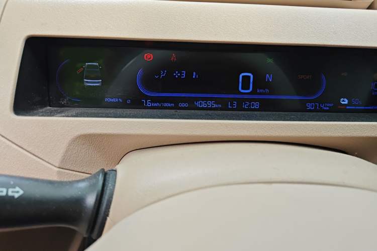 Used Geely Galaxy Panda 2023 Panda Mini 200km Endurance Bear Odometer Close Up
