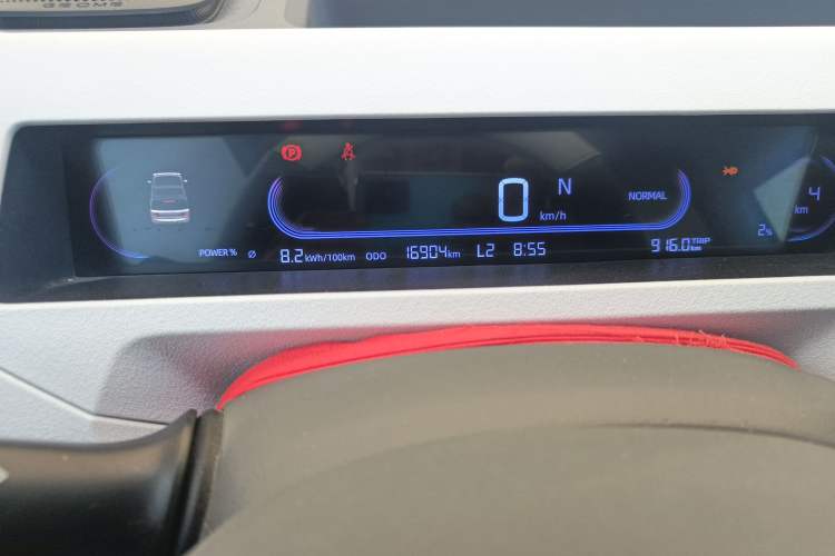 Used Geely Galaxy Panda 2023 Panda Mini 200km Endurance Bear Odometer Close Up