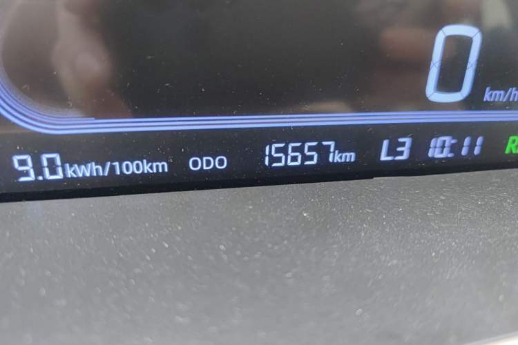 Used Geely Galaxy Panda 2023 Panda Mini 200km Endurance Bear Odometer Close Up