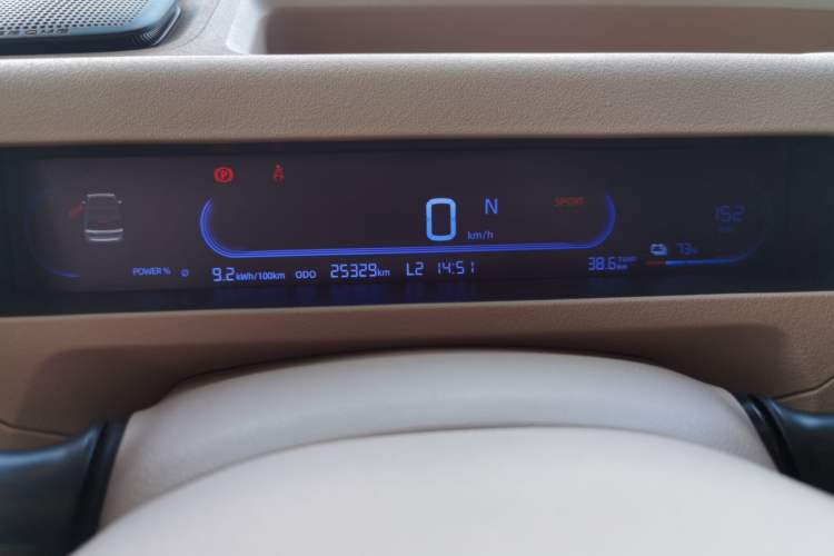 Used Geely Galaxy Panda 2023 Panda Mini 200km Endurance Bear Odometer Close Up