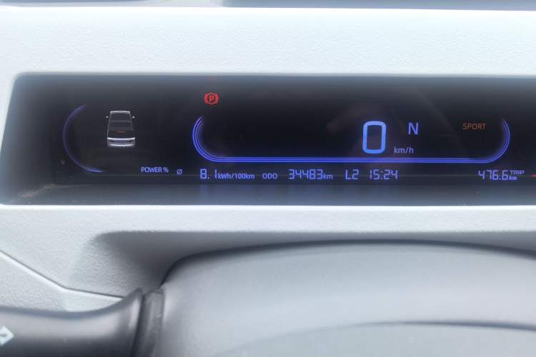 Used Geely Galaxy Panda 2023 Panda Mini 200km Endurance Bear Odometer Close Up