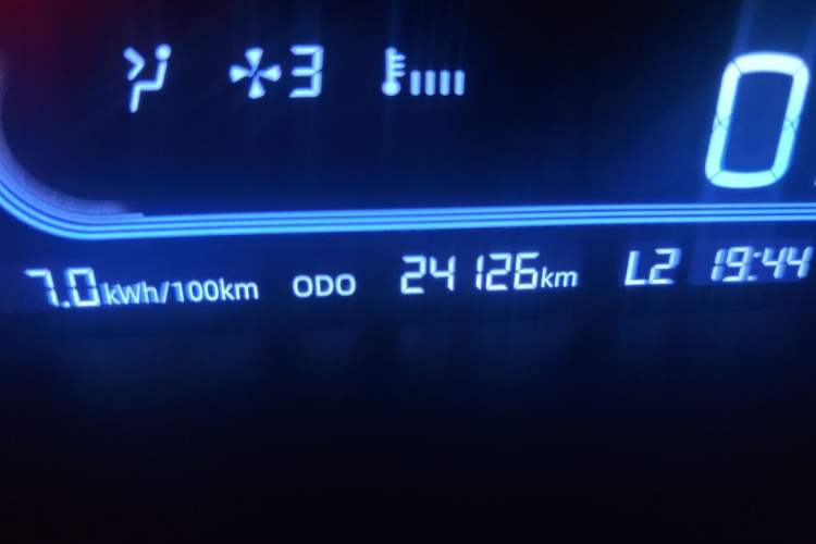 Used Geely Galaxy Panda 2023 Panda Mini 200km Endurance Bear Odometer Close Up