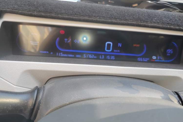 Used Geely Galaxy Panda 2023 Panda Mini 200km Dynamic Bear Odometer Close Up