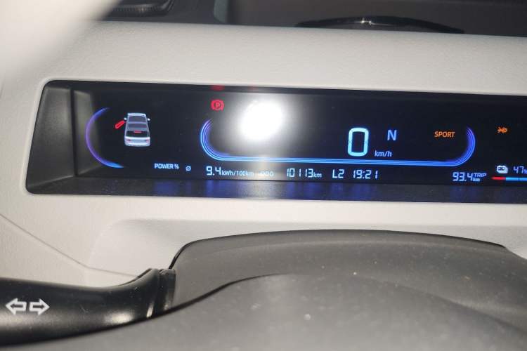 Used Geely Galaxy Panda 2023 Panda Mini 200km Endurance Bear Odometer Close Up