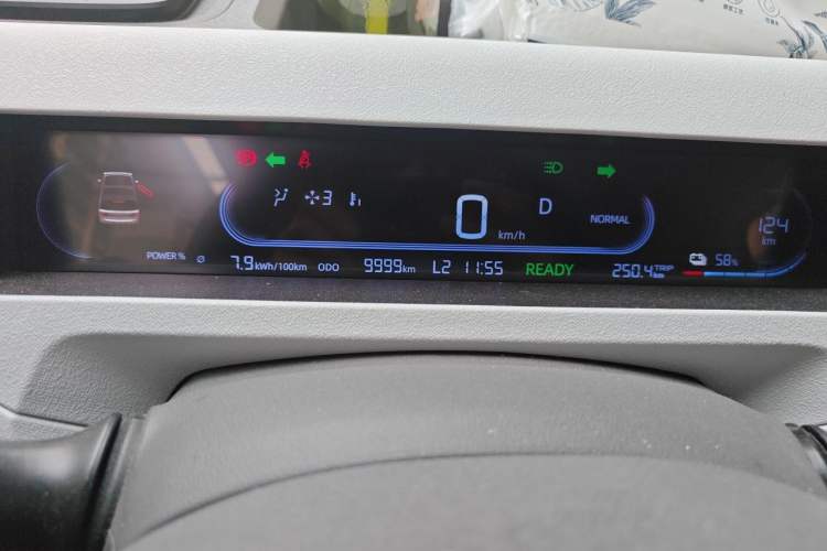 Used Geely Galaxy Panda 2023 Panda Mini 200km Endurance Bear Odometer Close Up
