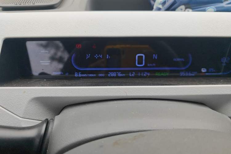 Used Geely Galaxy Panda 2023 Panda Mini 200km Endurance Bear Odometer Close Up