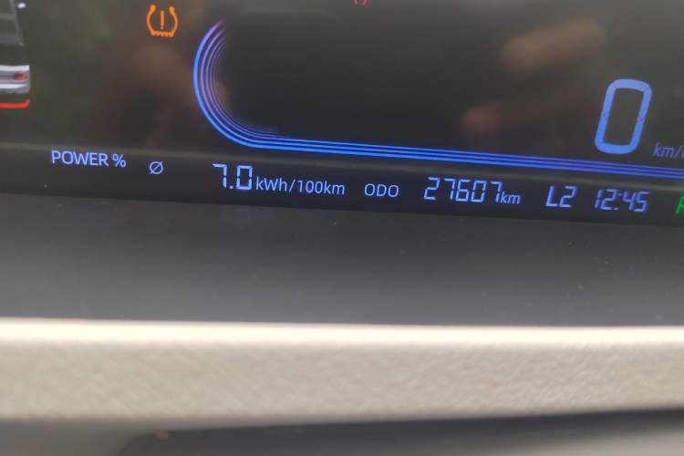 Used Geely Galaxy Panda 2023 Panda Mini 200km Endurance Bear Odometer Close Up