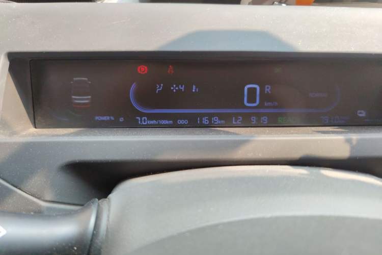 Used Geely Galaxy Panda 2023 Panda Mini 200km Endurance Bear Odometer Close Up