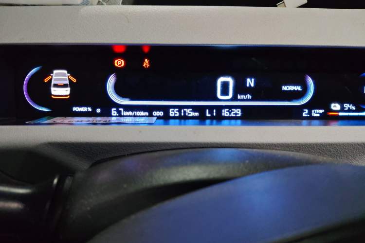 Used Geely Galaxy Panda 2023 Panda Mini 200km Endurance Bear Odometer Close Up