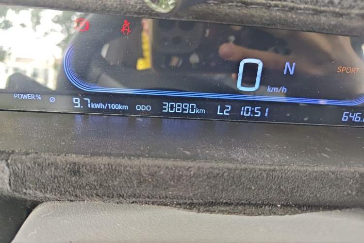 Used Geely Galaxy Panda 2023 Panda Mini 200km Endurance Bear Odometer Close Up